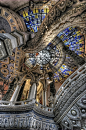 Ceiling of the uber-trippy Erawan Museum in Samut Prakan province, Thailand.