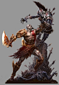 God of War III Kratos vs. Olympus Sentry