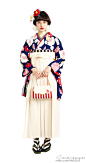 #和服##振袖##二尺袖##袴##小纹##ふりふ#  2016 kimono collection  毛毛披肩老洋气了 