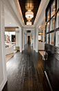 love the dark wood floors!