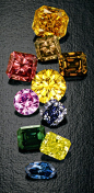 Natural Color Diamonds   #Beautiful #Gemstones #Jewelry