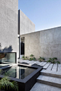 House in Mexico by T38 Studio contains a private courtyard garden.: 