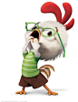 Funny Animal Cartoon Character.