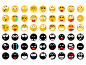 Flat Smiley Icons