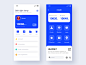 Smart Home App X2 sketch smarthome clean blue app ui