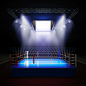 拳击擂台舞台高清图片(图片ID：92021)-体育运动图片-素材中国16素材网