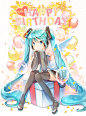 miku  happy birthday~  8.31  9th（可放大）    #初音未来# #二次元# 