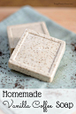 I like to make homemade gifts. But this time of year I have to keep them easy and simple to make. That's why I love this recipe for Vanilla Coffee soap. It makes a great gift and is quick and easy to make too.