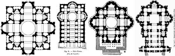圣彼得大教堂平面演化