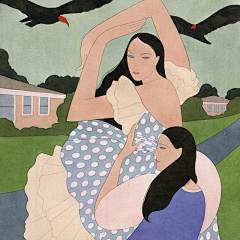 夏小姐姐姐采集到插画Kelly Beeman 时尚