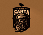 Bad Santa 圣诞老人 剪影 鸟 盾牌 啤酒 机械 机车 潮流  商标设计  图标 图形 标志 logo 国外 外国 国内 品牌 设计 创意 欣赏