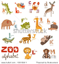 zoo alphabet in vector part 1