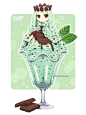 Mint Chocolate Chip Ice Cream by DAV-19 on deviantART