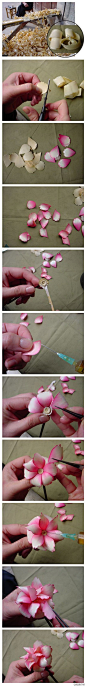 #姚明织带DIY#用刨刀刨出来的木屑做成的花束，是不是很酷？
