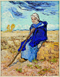 Vincent van Gogh, The Shepherdess (after Millet), 1889 Moshe and Sara Mayer Collection