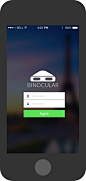 Binocular App: Log In Page