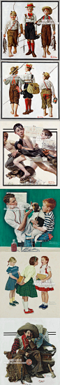 713 美国怀旧商业宣传海报插画 诺曼·洛克威尔 高清作品集绘画-淘宝网
