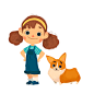 Hi! : A Girl and Her Corgi