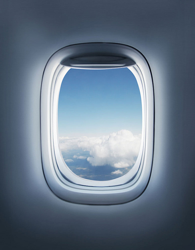 飞机上的窗户与云层高清图片 - 素材中国...