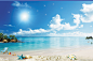 大海 贝壳  星星 阳光  蓝天 白云  远山  山  沙滩  椅子 海  心型  球