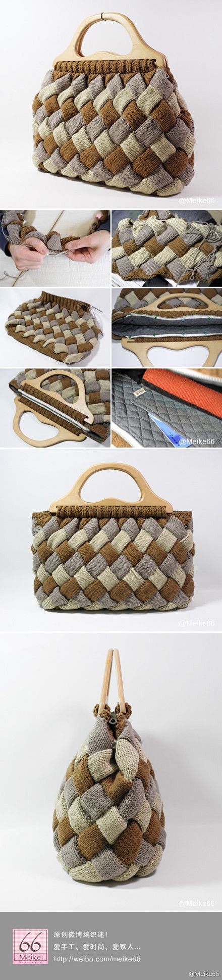 Entrelac bag