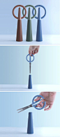 Alessio Romano Designs Scissors Hidden As A Decorative Object Product Design #productdesign: 