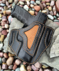 Custom hand stitched leather holster: Glock by ClaridgeLeatherCo: 