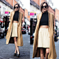 Anouska Proetta Brandon - Suede Skirt, Vintage Coat, Asos Crop Top, Minkpink Sunglasses - Ready for fall.