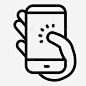 智能手机点击触摸屏幕图标 icon 标识 标志 UI图标 设计图片 免费下载 页面网页 平面电商 创意素材