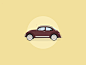 VW Beetle #图标# #UI# #扁平化# #色彩# #清新#