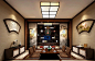 现代简约新中式日式混搭风格客厅装修图片