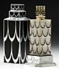 RENE LALIQUE / LUCIEN LELONG Skyscraper perfume bottles