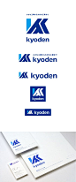 #logo #企業 #佐藤浩二  有限会社キョーデン工事さんのVIをデザインさせていただきました。 頭文字のKの一部を複数の「人」に見立て、 共に歩む姿勢をシンボル化しています。