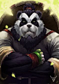 Another Pandaren art commission based on the player&#;39s game character and pet with some slight changes/addition to make it more personalized (like the banner and insignia as requested). See the art ...