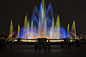 湖公园, 喷泉, 夜景, 晚上, 首尔的夜景, 光, 灯, 韩国之夜, 约会