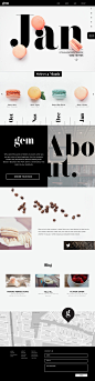 Gem Bakery : Web design and collateral for Gem Bakery, a high end macaron and coffee boutique.