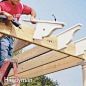 How to build a Pergola- clever idea!