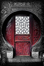 Red door. Shanghai, China