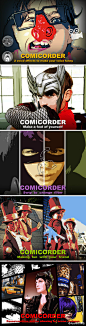 动漫化摄像机：Comicorder HD - Fool Your Friends App，适用于iPad。帮你的好友换个蝙蝠侠的造型，看看有多酷！应用包含4种漫画风格，4种音效，将制作好的视频保存至相册，如果另有电脑在使用同一个WIFI 环境下，可以进行视频访问。下载： http://t.cn/zW1xoWD