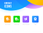 Contact Icon redesign wechat ui tag account friends icon contact