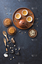 茶,饮食,东方人,偏好,中秋节,彩色背景,垂直画幅,图像,中国食品,茶杯