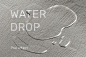 Water drop texture psd effect, easy overlay add-on防水