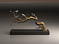 ceramic sculpture deco  branch bird 装饰   摆件 屏风  鸟  金属: 