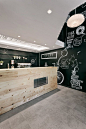 Stock Coffee, Niš, 2014 by Arhitektura Budjevac #blackboard #drawing #coffee #bar #caffè