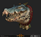 Total War: Warhammer 2 -Kroxigors, Matthew Davis : Kroxigor for Total War: Warhammer 2. Posted with and without warpaint to show off the skin textures better.

Weapons and concept by Rich Carey