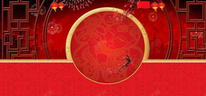 新年春节中国风年货节海报新年 设计图片 ...