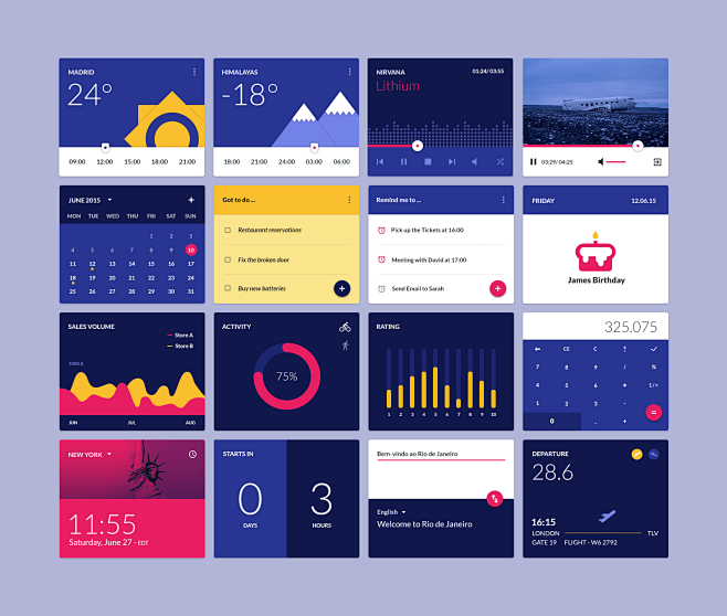 Material design widg...