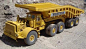 Euclid haul truck with Western dump wagon