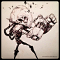 Awesome Robo!: Awesome-Robo Inktober Round-Up 2014! ★ || CHARACTER DESIGN REFERENCES (www.facebook.com/CharacterDesignReferences & pinterest.com/characterdesigh) • Love Character Design? Join the Character Design Challenge (link→ www.facebook.com/grou