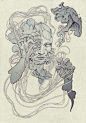 Surrealism art inspiration and artwork by James Jean #JamesJean  #surreal #surrealpainting #surrealart #art #artpainting #artwork #painting  #drawings #sketch #artist